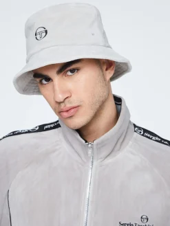 Sergio Tacchini Velour Bucket Hat- QUIET GRAY Best