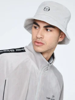 Sergio Tacchini Velour Bucket Hat- QUIET GRAY Best