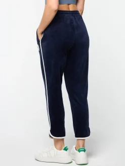 Sergio Tacchini Veneto 3/4 Velour Track Pant- MARITIME BLUE Fashion