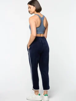 Sergio Tacchini Veneto 3/4 Velour Track Pant- MARITIME BLUE Fashion