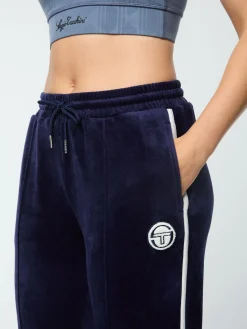 Sergio Tacchini Veneto 3/4 Velour Track Pant- MARITIME BLUE Fashion