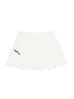 Sergio Tacchini Veneto Velour Mini Skirt- GARDENIA Hot
