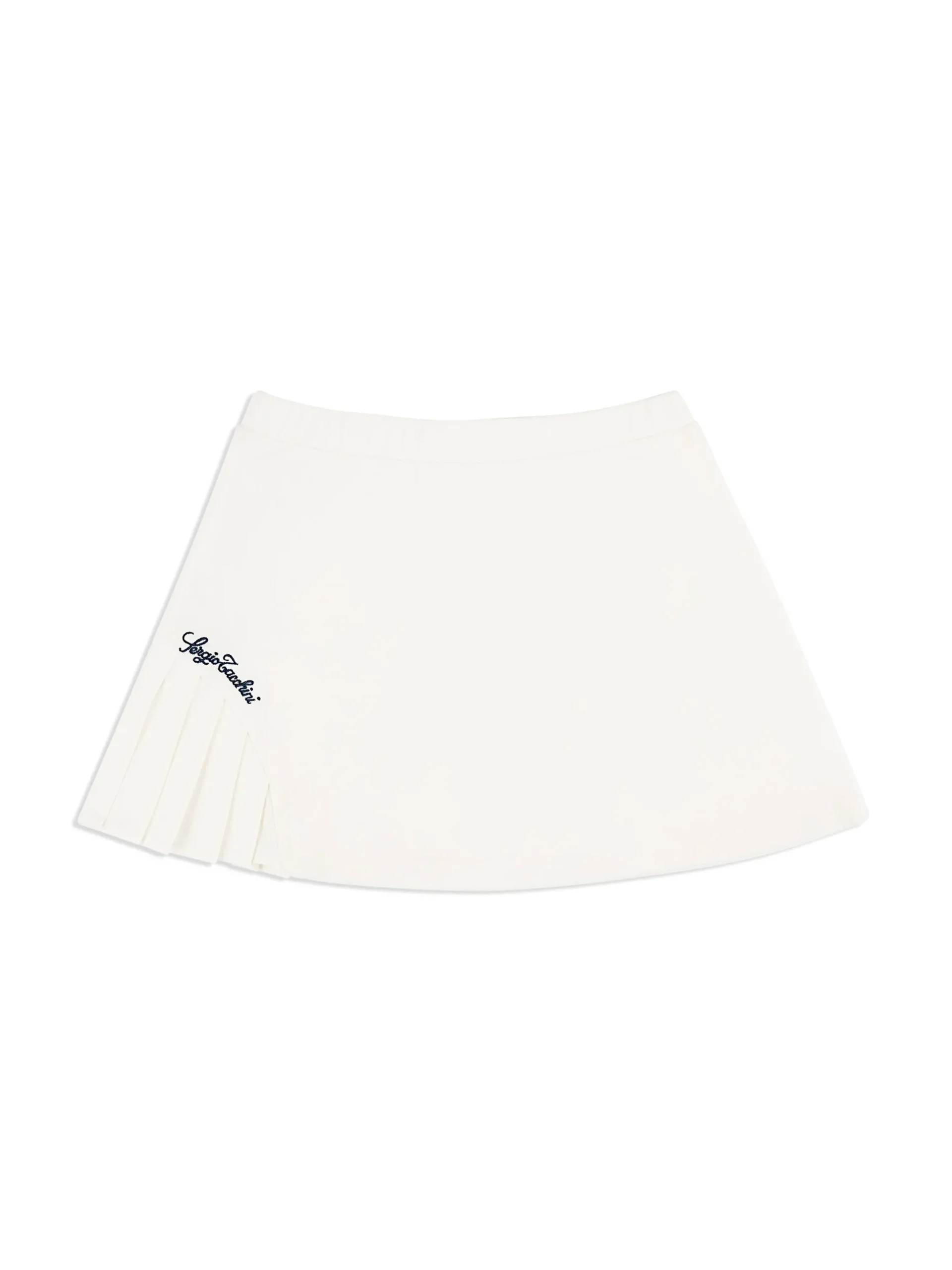 Sergio Tacchini Veneto Velour Mini Skirt- GARDENIA Hot