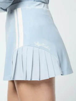Sergio Tacchini Veneto Velour Mini Skirt- CELESTIAL BLUE Fashion