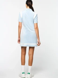 Sergio Tacchini Veneto Velour Polo Mini Dress- CELESTIAL BLUE Online