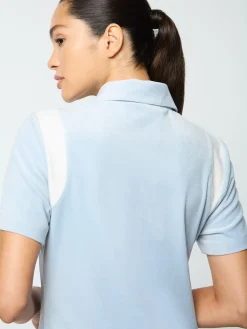 Sergio Tacchini Veneto Velour Polo Mini Dress- CELESTIAL BLUE Online