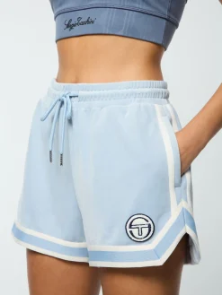 Sergio Tacchini Veneto Velour Short- CELESTIAL BLUE Fashion