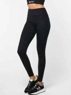 Sergio Tacchini Viano Printed Leggings- BLACK BEAUTY New