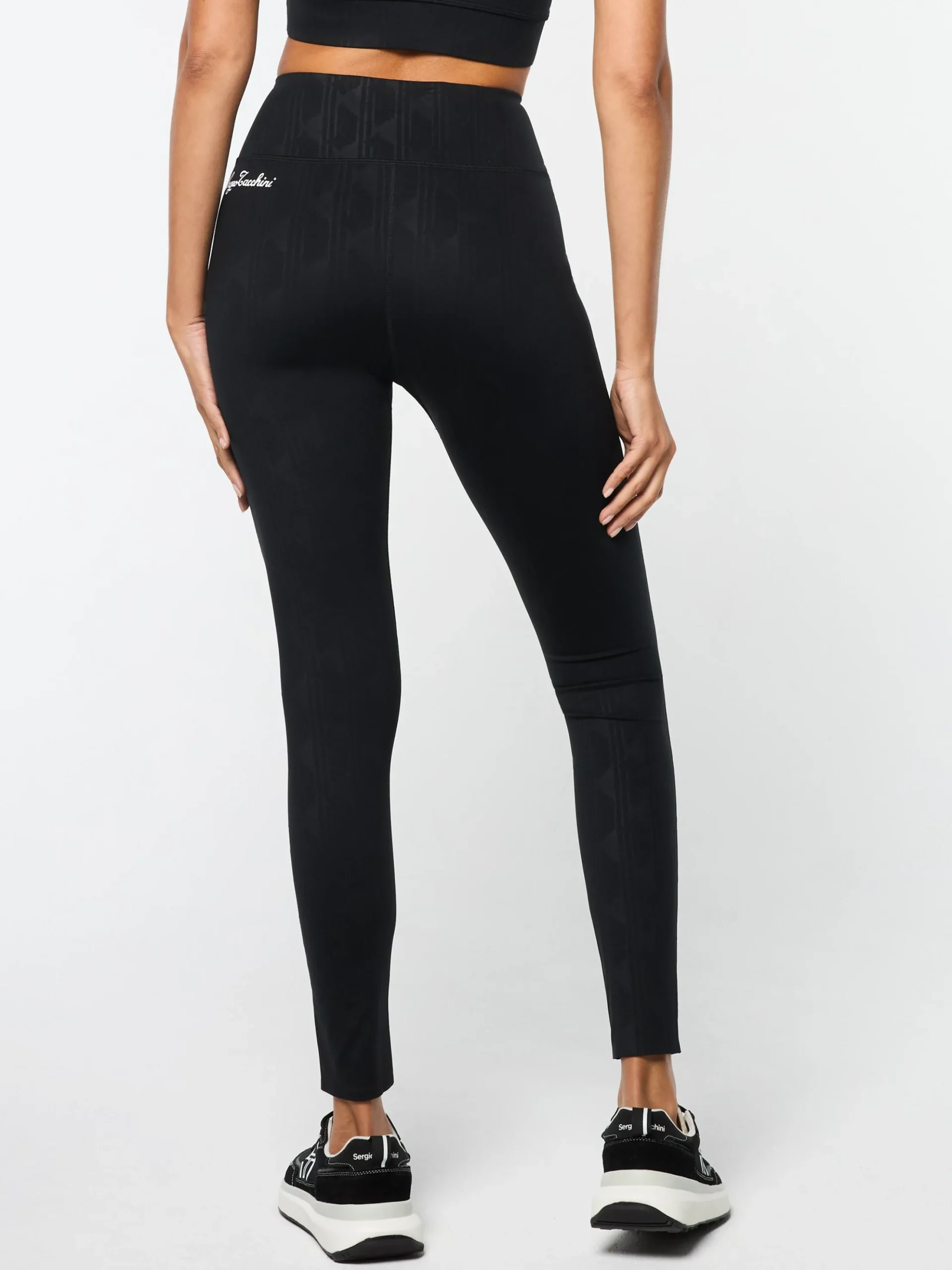 Sergio Tacchini Viano Printed Leggings- BLACK BEAUTY New