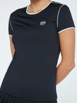 Sergio Tacchini Women's TCP T-Shirt BLACK Hot