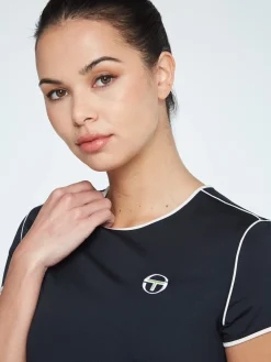 Sergio Tacchini Women's TCP T-Shirt BLACK Hot