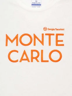 Sergio Tacchini Women's Terry Jacquard Cropped T-Shirt- OFF WHITE Online