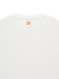 Sergio Tacchini Women's Terry Jacquard Cropped T-Shirt- OFF WHITE Online