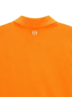 Sergio Tacchini Women's Terry Polo Shirt- ORANGE New
